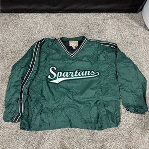 Steve & Barry's Green Windbreaker with Spartans Logo